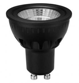 Dim to warm led gu10 5w black finish 